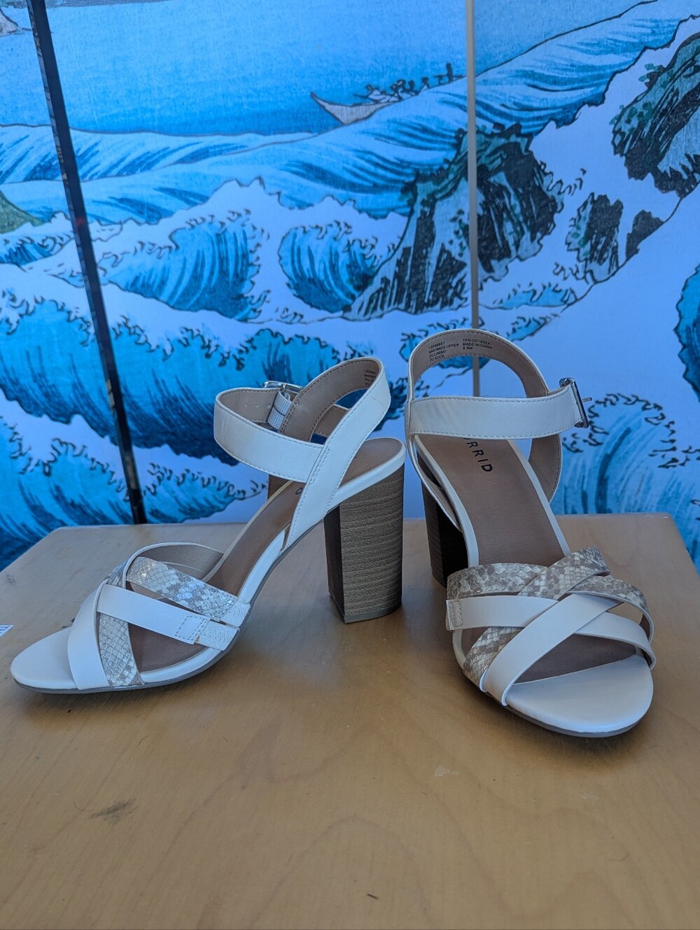 Women's White Strappy Block Heel Sandals Torrid